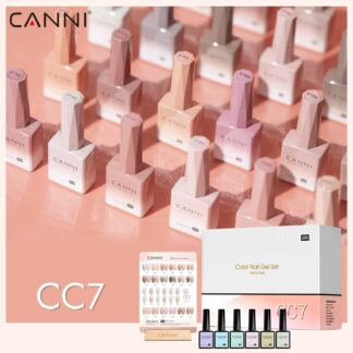 CC7 CANNI מזוודה – קולקציית גווני ניוד שקפקפים! 30 בקבוקים לק ג'ל 9 מ"ל